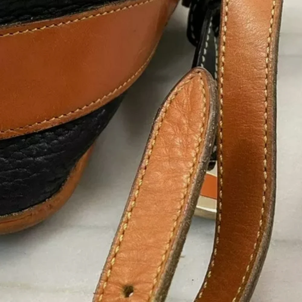 DOONEY & BOURKE All Weather Leather Equestrian Vintage Satchel Crossbody Bag - Picture 11 of 16